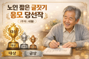 [노인 짧은 글짓기 응모 당선작]