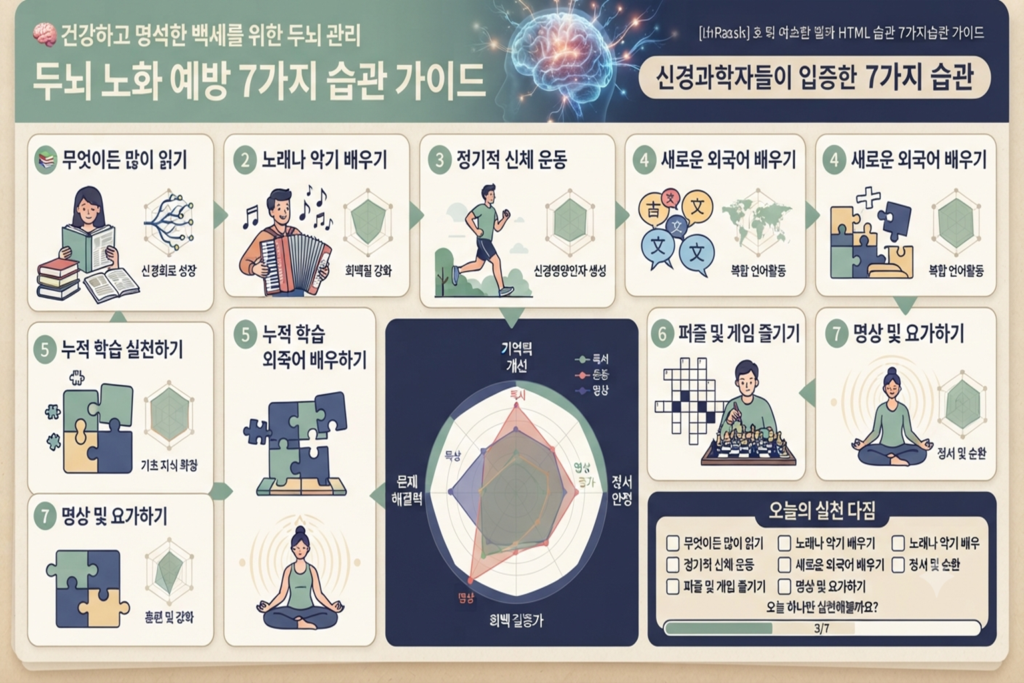 두뇌노화 예방법
