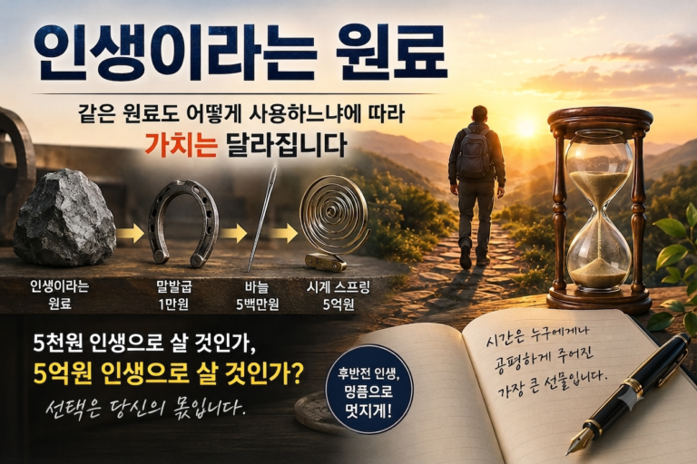 인생이라는 원재료